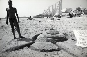 Boy With Sand Sculpture, Wildwood, NJ, 1991