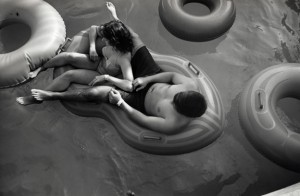Couple In Tube Raft, Wildwood, NJ, 1991